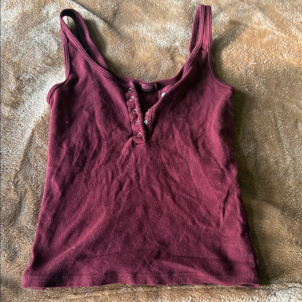 Brandy Melville Deep Red Tank Top